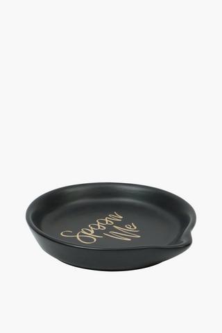 Matt Script Ceramic Spoon Rest
