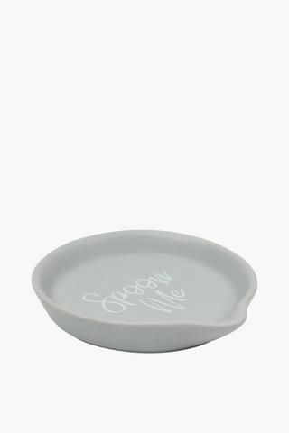 Matt Script Ceramic Spoon Rest

