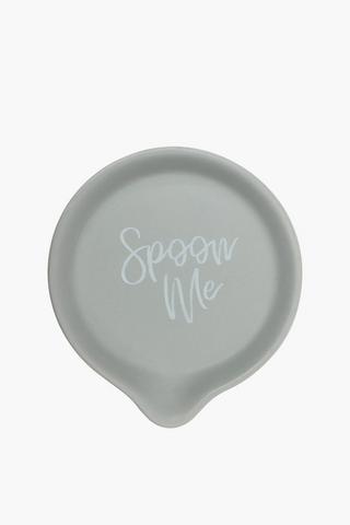 Matt Script Ceramic Spoon Rest
