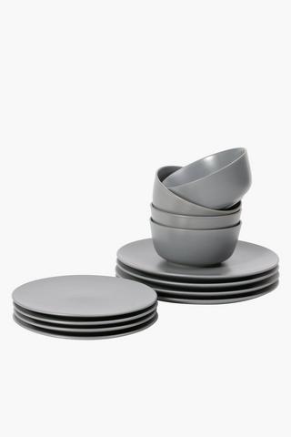12 Piece Stoneware Dinner Set