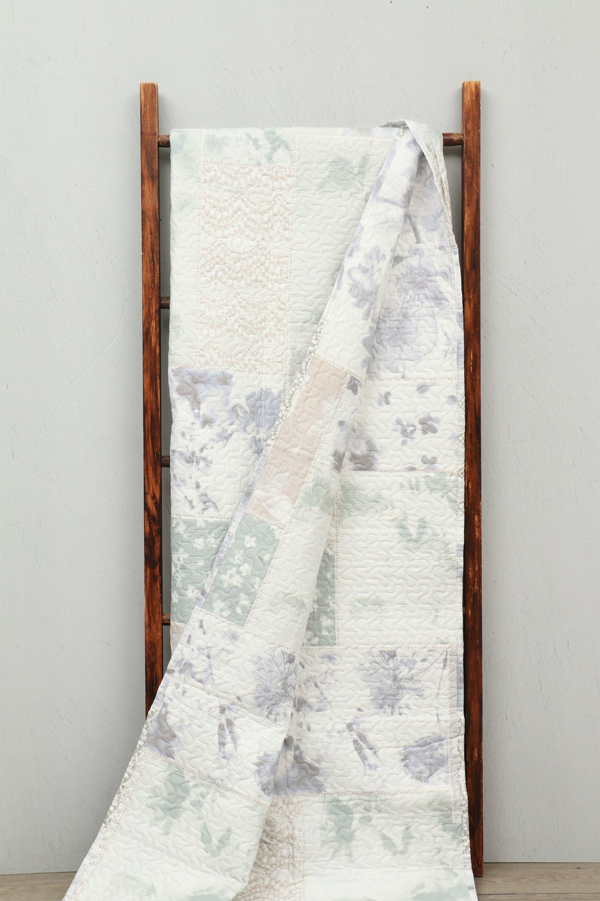 Soft Touch Glorious Patchwork Botanical Quilt, Queen King