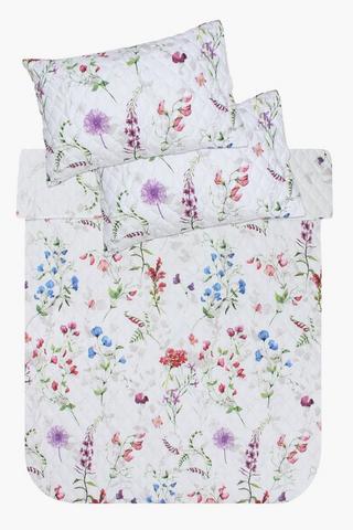 Soft Touch Usonic 3piece Floral Quilt, Queen To King