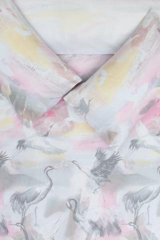 Polycotton Printed Kara Bird Abstract Duvet Cover Set