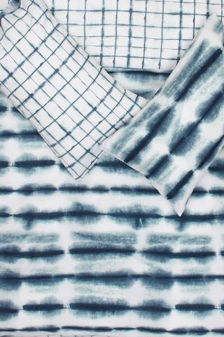 Polycotton Printed Abstract Grid Duvet Cover Set