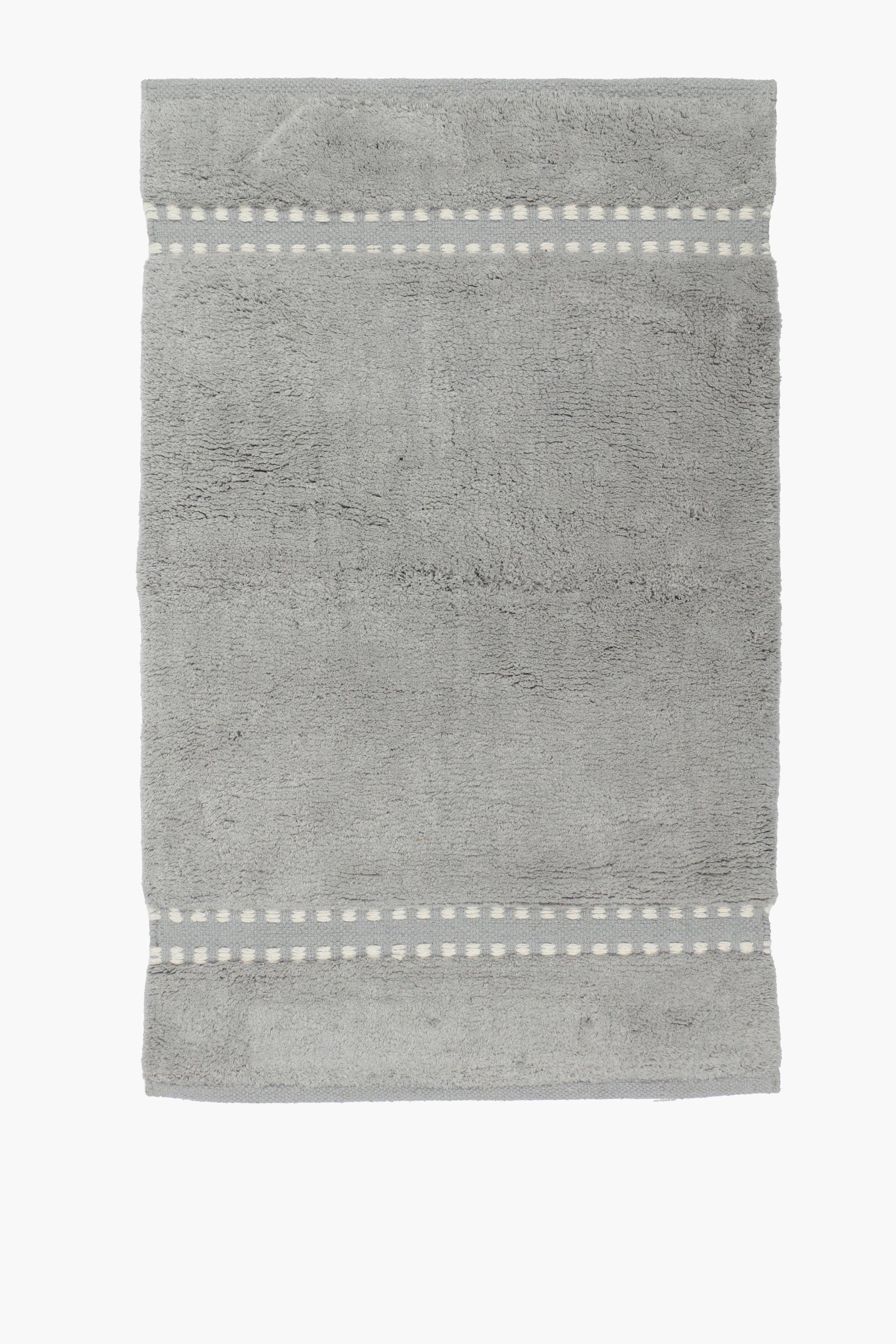 Dotted Line Cotton Bath Mat, 70x110cm