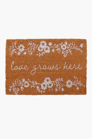Coir Love Door Mat, 40x60cm