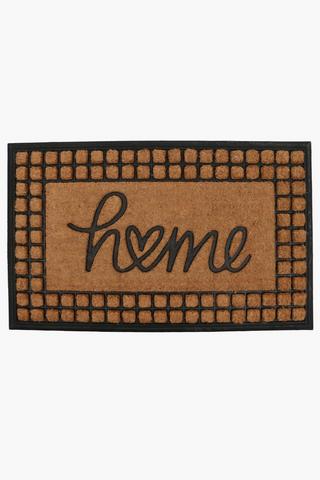 Coir And Rubber Home Door Mat, 60x98cm