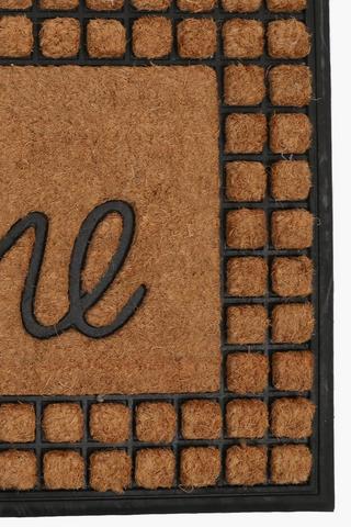 Coir And Rubber Home Door Mat, 60x98cm