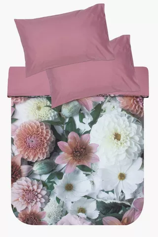 Soft Touch Digital Placement Floral Duvet Cover Set