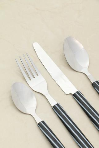 16 Piece Stripe Cutlery Set