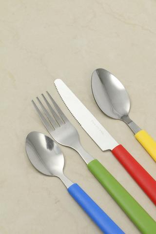 16 Piece Rainbow Cutlery Set