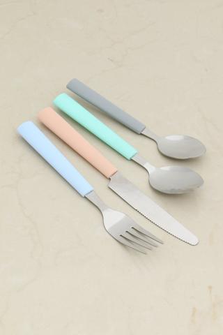 16 Piece Pastel Cutlery Set