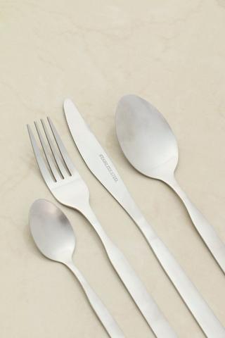 16 Piece Cutlery Set With Mesh Holder
