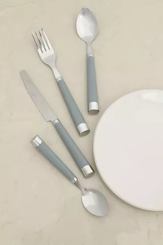 16 Piece Cutlery Set With Wire Holder