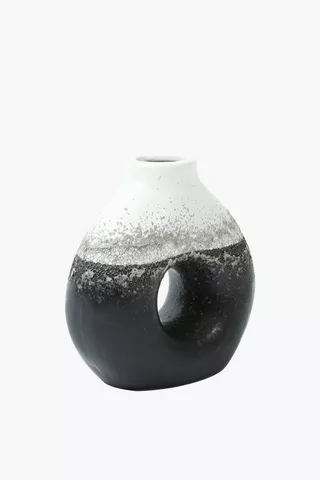 Textured Ceramic Vase, 13cm