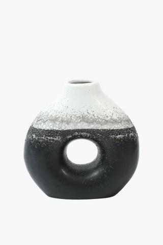 Textured Ceramic Vase, 13cm