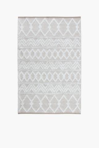 Jacquard Knot Geometric Rug, 120x180cm