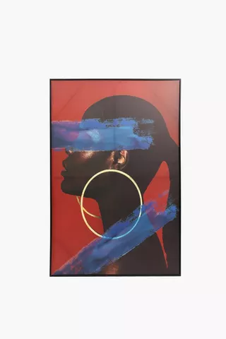 Framed Bold Femme Canvas, 90x120cm