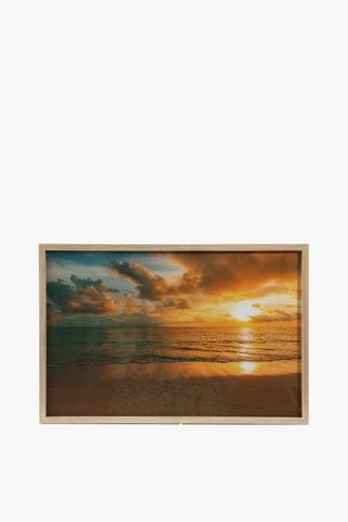 Framed Sunset Canvas, 40x60cm