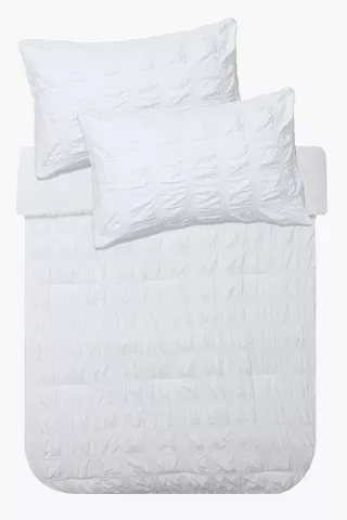 Soft Touch Seersucker Square Comforter Set