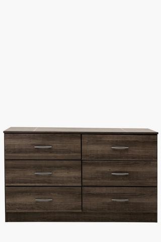 Studio 6 Drawer Low Unit, 135x45x80 cm