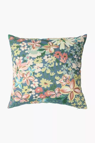 Printed Bella Floral Scatter Cushion, 50x50cm