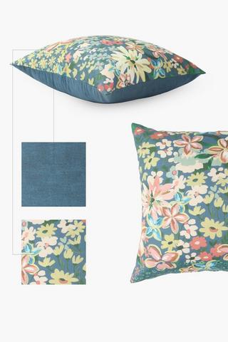 Printed Bella Floral Scatter Cushion, 50x50cm