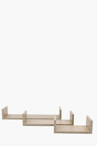 Set Of 3 Shelves, 90x150cm