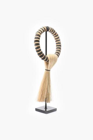 Raffia Circle Plinth, 11x56cm