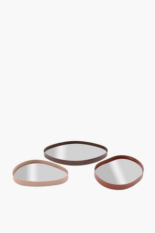 3 Piece Organic Metal Trays