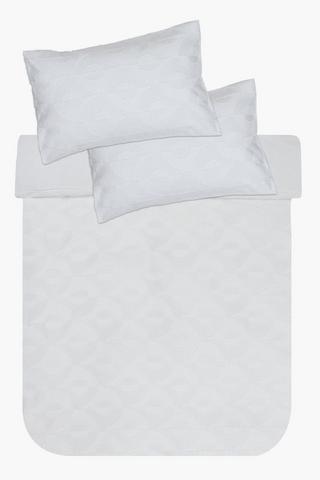 Premium Cotton Tufted Woven Jacquard Duvet Cover Set