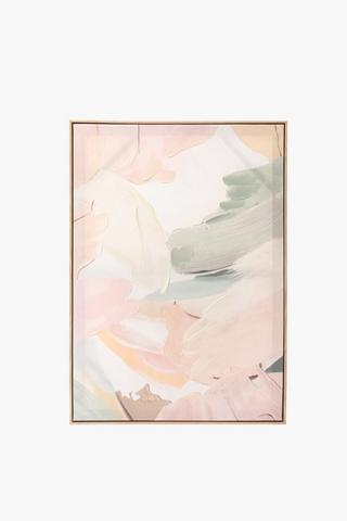 Embroidered Pastel Abstract Canvas, 50x70cm