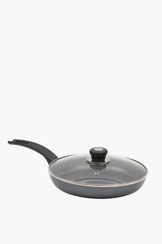 Aluminium Frying Pan With Lid, 24cm
