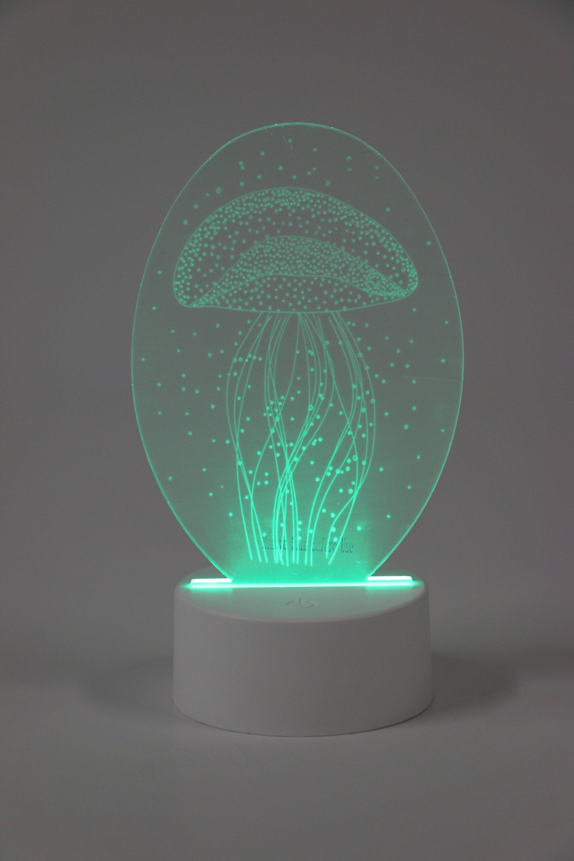 3d Neon Sea Battery Operated Light On Stand