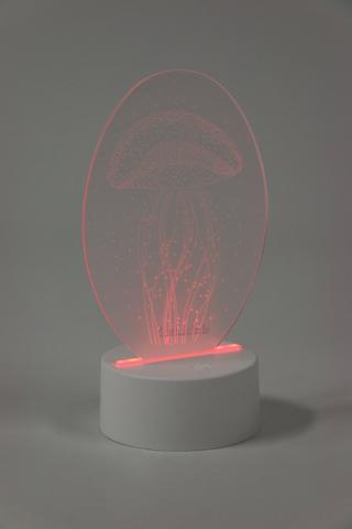 3d Neon Sea Battery Operated Light On Stand