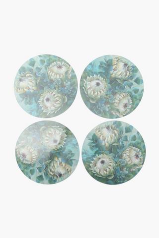 4 Pack Floral Cork Placemats