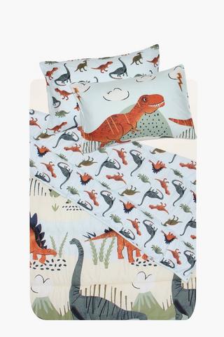 Soft Touch Dino Reversible Comforter Set