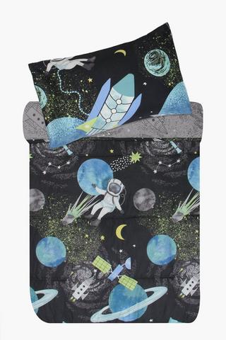Soft Touch Space Travel Reversible Comforter Set