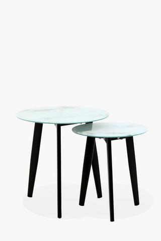 Glass Nested Side Tables