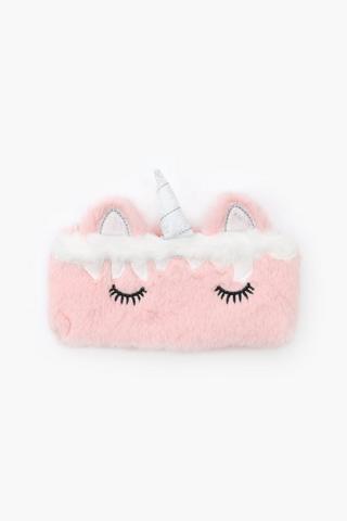 Faux Fur Unicorn Pencil Case