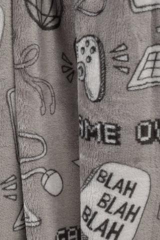 Printed Eric Flannel Blanket, 150x180cm