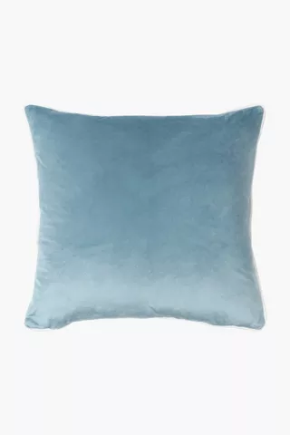 Velvet Piped Scatter Cushion, 50x50cm