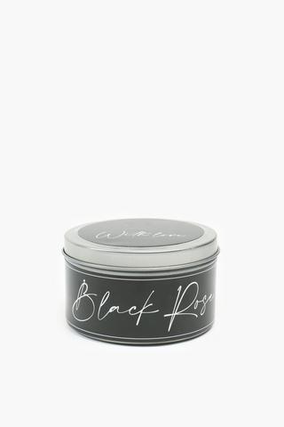 Black Rose Tin Candle