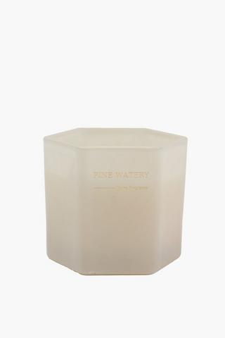 Hex Pine Watery Candle, 8x8cm