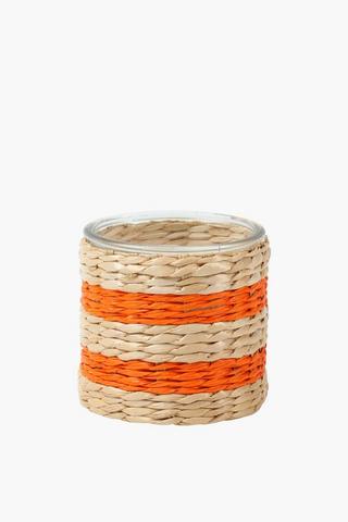 Orchid Grass Weave Candle