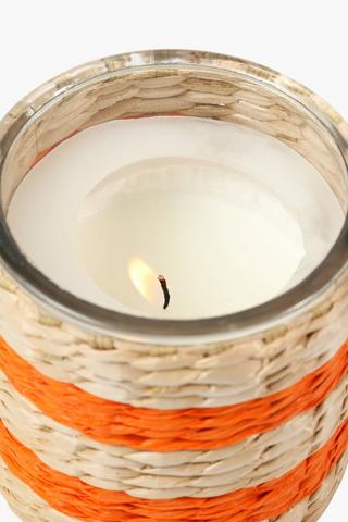 Orchid Grass Weave Candle