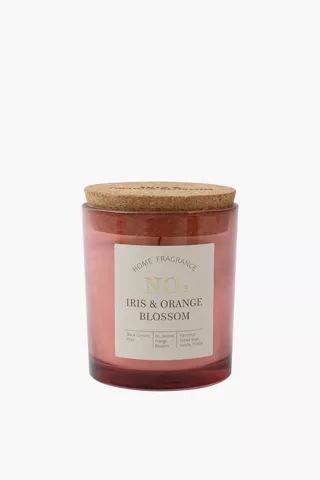 Iris And Orange Blossom Frosted Candle
