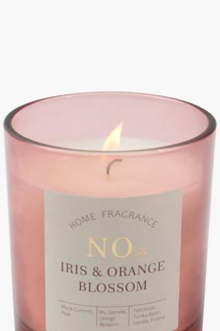 Iris And Orange Blossom Frosted Candle