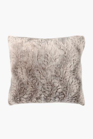 Faux Fur Wild Scatter Cushion, 50x50cm