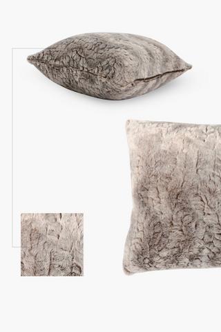 Faux Fur Wild Scatter Cushion, 50x50cm